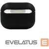 Evelatus Dėklas do słuchawek Apple AirPods Pro apsauginis Silikoninis dėklas Juodas EVEAIRPPSCB