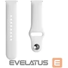 Evelatus Siksniņa Evelatus Evelatus laikrodžio 22 mm silikoninės kilpos dirželis laikrodžiui (130 mm M/L) Baltas EVEAN22SLW