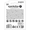 everActive Lithium USB-C įkraunamas 9V 550mAh akumuliatorius