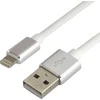 everActive kabelis USB Lightning 1m - Baltas, silikonas, greitas įkrovimas, 2,4A - CBS-1IW