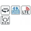 EVOLVEO Jade 3, aktyvi lauko antena FM/DAB+/DVB-T2, LTE, 4G, 5G filtras