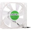 EVOLVEO 14L1GR ventiliatorius 140mm, 4 LED žalios spalvos, 3 kontaktų