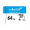 Atminties kortelė Karta ExAscend Karta pamięci Exascend Essential-X micro SD 64GB