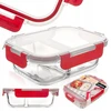 Excellent Houseware Orion Stiklinis maisto indas su dangčiu ir sandarinimu, 950 ml