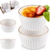 Excellent Houseware Porcelianiniai kepimo indeliai, 10 cm, 200 ml, 2 vnt.