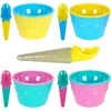 Excellent Houseware Puikūs namų apyvokos reikmenų puodeliai, ledų puodeliai, šaukštai, gałkownica komlektas, 9 dalys