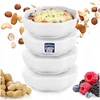Excellent Houseware Snackkom porcelianinės lėkštutės 4 vnt, 50 ml, baltos