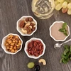 Excellent Houseware Snackkom porcelianinės lėkštutės 4 vnt, 50 ml, baltos