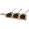 Excellent Houseware PIECES Rinkinys užkandžiams ant bambukinės lentos, 10 vnt