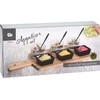 Excellent Houseware PIECES Rinkinys užkandžiams ant bambukinės lentos, 10 vnt