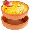 Excellent Houseware Keraminės formelės, 2 vnt., Ø15,5 cm, sudedamos, emaliuotas dugnas, tinka naudoti mikrobangų krosnelėje