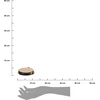 Excellent Houseware Padėkliukai puodeliams plieninė su stovu auksinė 10 cm 6 vnt.