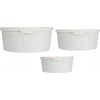 Excellent Houseware Puikios namų apyvokos reikmenų pakuotės su plastikiniais maisto indeliais, 3 skirtingų dydžių vienetai