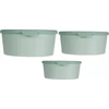 Excellent Houseware Puikios namų apyvokos reikmenų pakuotės su plastikiniais maisto indeliais, 3 skirtingų dydžių vienetai