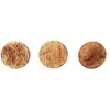 Excellent Houseware Wooden lid with seal, 6 cm, 3 pcs