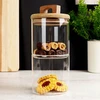 Excellent Houseware Indas sausainiams stiklinis 2 aukštų 600 ml