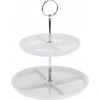 Excellent Houseware Porcelianinė lėkštė su 2 lygiais, 26 cm, balta