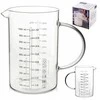 Excellent Houseware Küchenmessbecher Messbecher Messkanne aus Glas 1 L