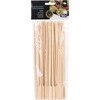 Excellent Houseware Mediniai dantų krapštukai bambukiniai iešmeliai užkandžiams užkandžių iešmeliai 25 cm 50 vnt