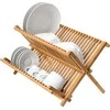 Excellent Houseware Bamboo Bambukinė indų džiovintuvas, lašinamas – 2 lygių