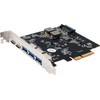 EXSYS EX-12006 5 prievadų USB 3.2 Gen2 PCIe plokštė su 3 USB-A ir 2 USB-C jungtimis