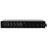 Exsys EX-12290HMS 10 prievadų metalinis USB 3.2 Gen 2x1 šakotuvas su 4 USB-C ir 6 USB-A 3.2 Gen 1 prievadais