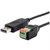 EXSYS EX-13009 USB–1x nuoseklusis RS-458 kabelis su mygtukiniu gnybtų bloku