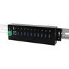 Exsys EXSYS EX-1110HMVS 10 prievadų USB 3.2 Gen1 HUB 15KV ESD apsauga nuo viršįtampių metalinis dėklas