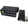 Exsys EXSYS EX-1113HMS 16 prievadų USB 3.0 / 3.1 (Gen1) Din-Rail-Kit 15KV ESD šakotuvas su apsauga nuo viršįtampių