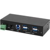 Exsys EXSYS EX-11244HMS 4 prievadų USB 3.2 Gen 1 DIN bėgio stebulės su VIA VL813 sieniniu mikroschemų rinkiniu