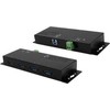Exsys EXSYS EX-1184HMVS-2 4 prievadų metalinis USB 3.2 Gen1 su prisukamo kabelio apsauga nuo viršįtampių
