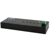 Exsys EX-12280HMS – 10 portų metalinis USB 3.2 Gen 2x1 šakotuvas, 4 USB-C prievadai, 6 USB-A 3.2 Gen 1 prievadai, montuojamas ant stalo, ant są (15.06.3499)