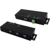 Exsys EXSYS EX-1517HMVS 7 prievadų valdomas metalinis USB 3.2 Gen1 šakotuvas su 15KV EDS apsauga nuo viršįtampių