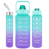 Gertuvė Extralink | Motyvuojantis buteliukas 3 viename | rinkinys, mėlynai violetinis, 2000 ml + 900 ml + 300 ml