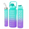 Gertuvė Extralink | Motyvuojantis buteliukas 3 viename | rinkinys, mėlynai violetinis, 2000 ml + 900 ml + 300 ml