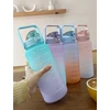 Gertuvė Extralink Motivational Bottle, Vanduo Bottle, 2000ml, Žalias-Violetinė, BUT-190