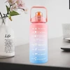 Gertuvė Extralink Motivational Bottle, Vanduo Bottle, 2000ml, Žalias-Violetinė, BUT-190