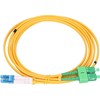 Extralink SC/APC-LC/UPC | Jednomodowy, Duplex, G657A, 3mm, 1m