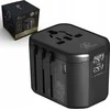 Universalus kelioninis adapteris su USB jungtimis