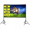 EXTRALINK FOLDABLE Projektoriaus ekranas 72" 16:9, 160x90cm, Baltas, WITH STAND, PSF-72