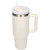 Extralink Juodas Forest | Termo puodelis ze słomką | termos su laikikliu 1200ml smėlio spalva