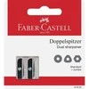 Pieštukų drožtukas Faber-Castell 2 skylučių, metalinis