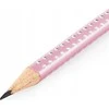 Pieštukų, trintuko ir drožtuko rinkinys Faber-Castell Sparkle rožiniai atspalviai