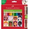 Faber-Castell trikampės spalvotos pieštukai Children of the World 24+3 spalvos