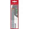 Faber-Castell FABER-CASTELL Bleistift Grip 2001 HB 3x +Radierer BK