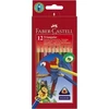 Spalvoti pieštukai Faber-Castell, tribriauniai, 12 spalvų