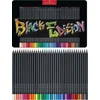 Spalvoti pieštukai Faber-Castell Juodas Edition, 36 pastelinių spalvų, metalinėje dėžutėje