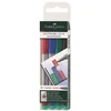 Faber-Castell Faber-Castell MULTIMARK marker 4 vnt. Juoda, Mėlyna, Žalia, Raudona