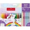 Faber-Castell – flomasteris vienaragis 18+6 + lipdukai (554221)