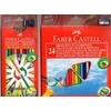 Spalvoti pieštukai Faber-Castell Eco. tribriauniai. 12 spalvų. su drožtuku